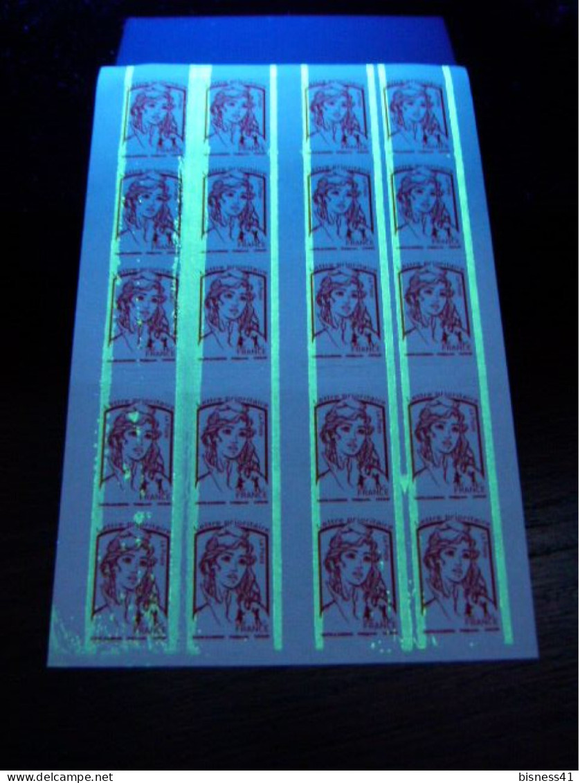 Col38 Variété Ciappa Carnet N° 1214C2 Avec Bandes De Pho Soudées Sur 4 Paires + Maculation De Pho - Unused Stamps