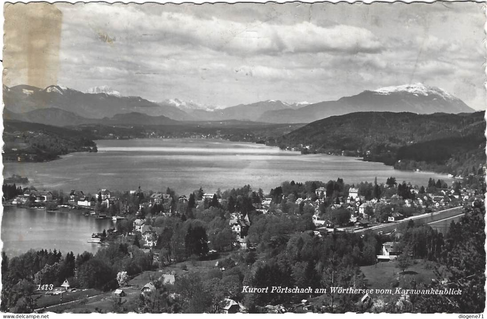 Kurort Pörtschach Am Wörthersee Vom Karawankenblick 1955 - Pörtschach