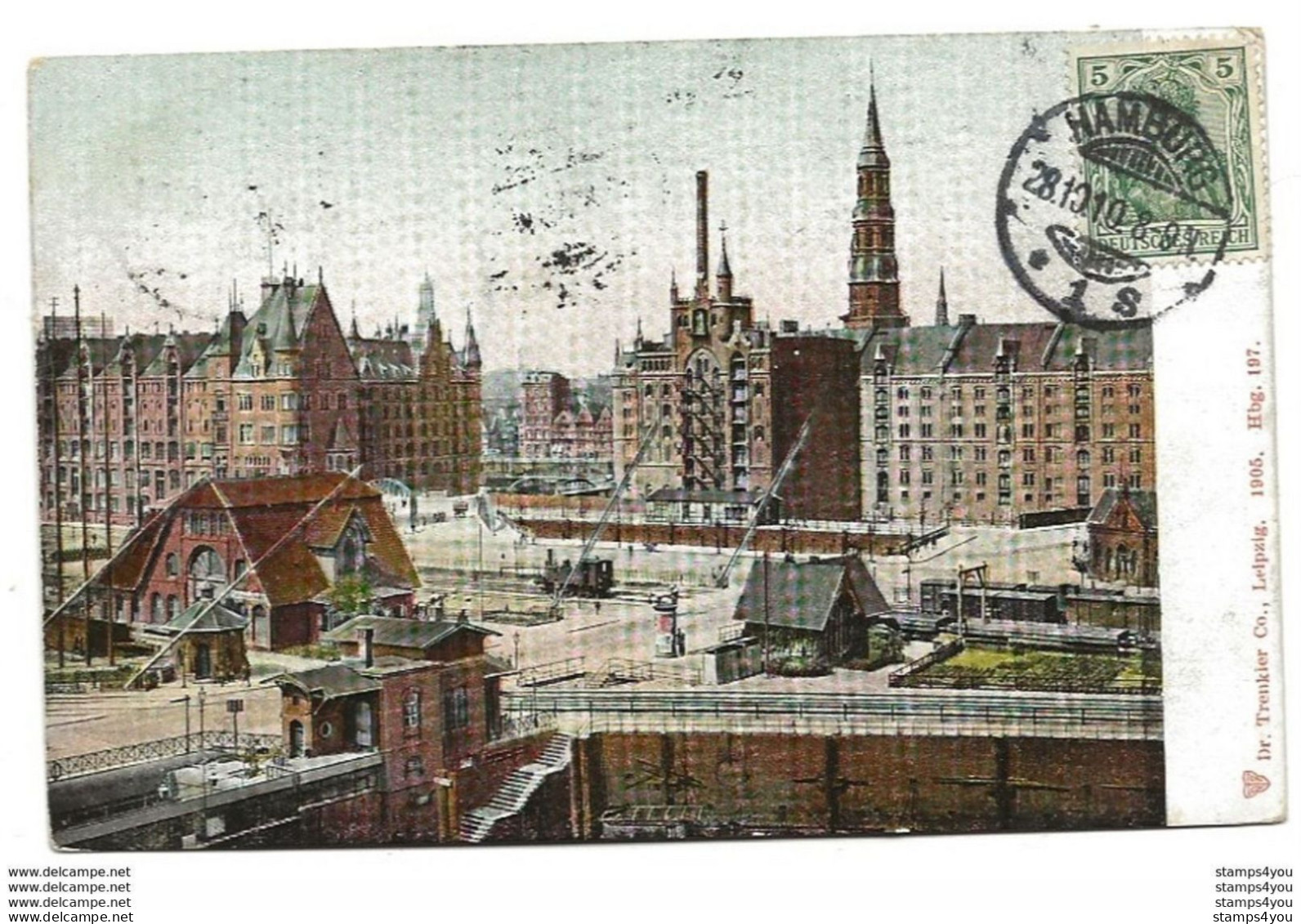 44 - 11 - Carte Envoyée De Hamburg En Suisse 1910 - 2 Timbres Suisses Taxe - Franchise