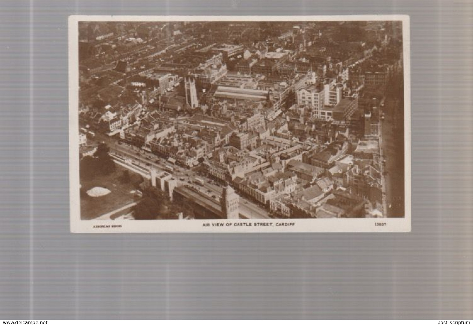 Royaume-Uni -   Pays De Galles - Cardiff - Air View Of Castle Street - Glamorgan