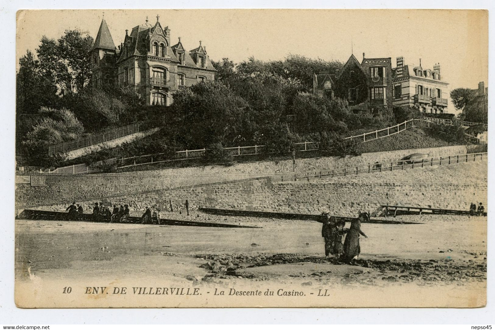 Villerville.Descente Du Casino.Calvados.Nrmandie. - Casinos