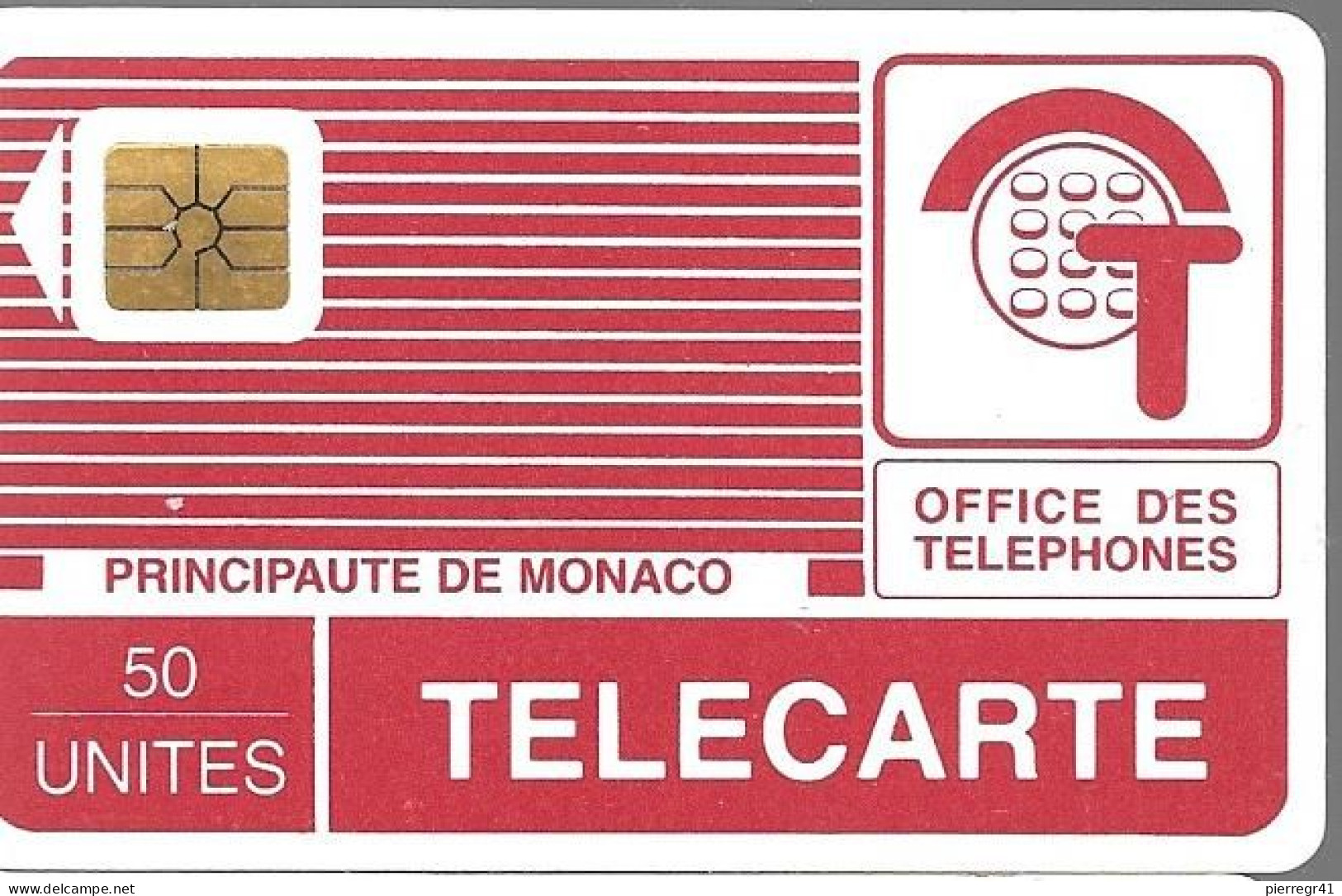 CARTE-PUBLIC-MONACO-PYJAMA-50U-MP9-SO2-08/88-V° Pe 0575-UTILISE-TBE - Mónaco