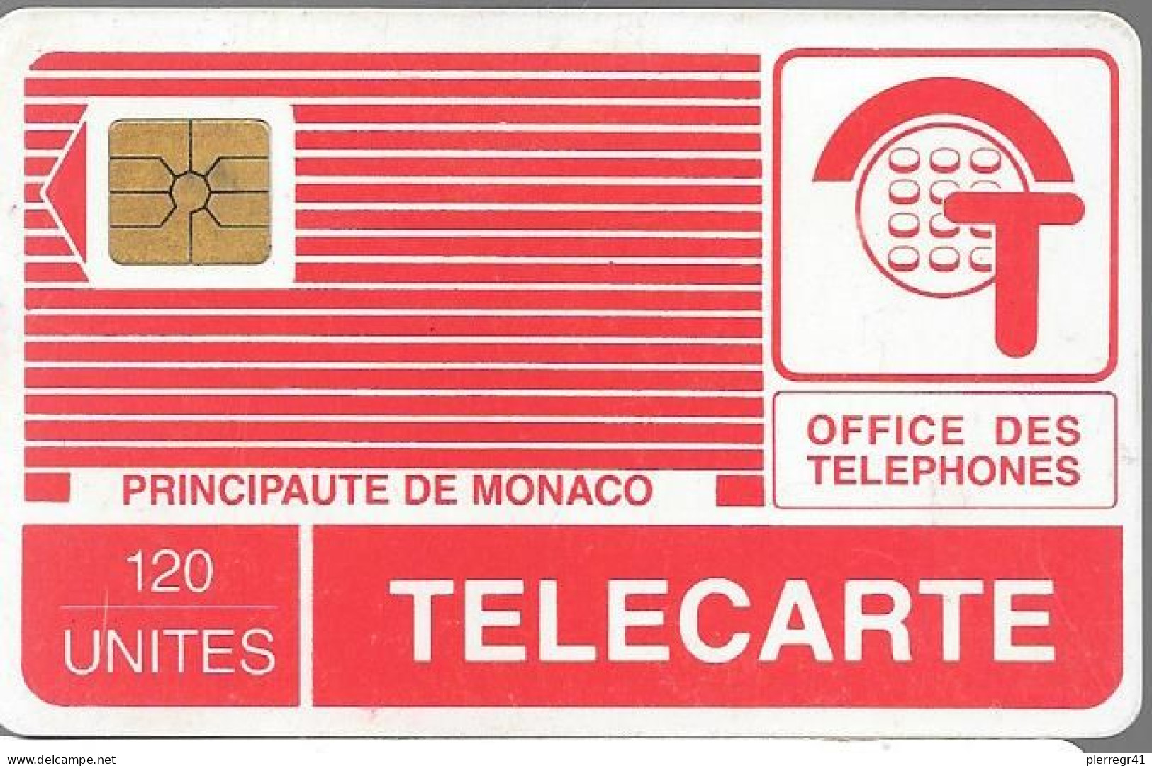 CARTE-PUBLIC-MONACO-PYJAMA-120U-MP12-GemB-01/89-V°142A-UTILISE-TBE - Monaco