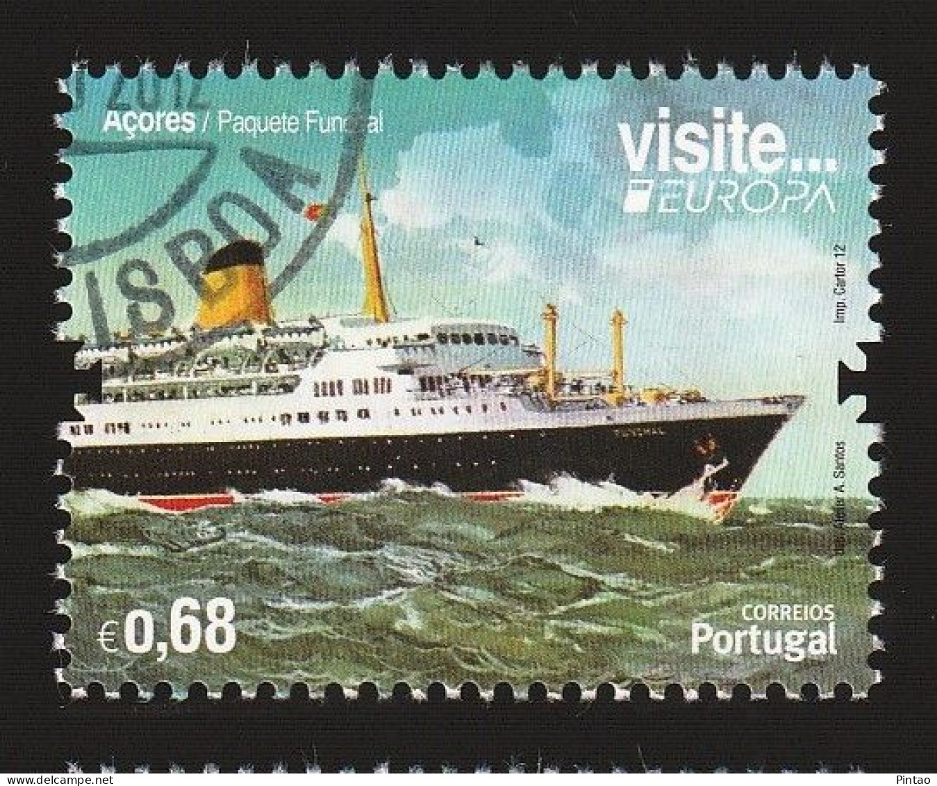 PTS14247- PORTUGAL 2012 Nº 4190- CTO (Europa CEPT - AÇORES) - Oblitérés