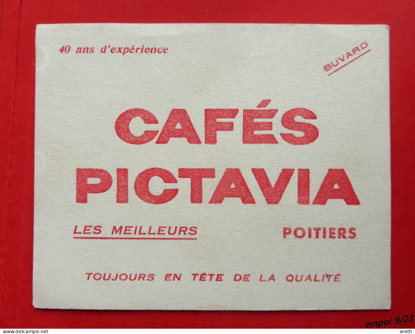 Buvard CAFÉS PICTAVIA ~ Poitiers (86000) - Café & Té