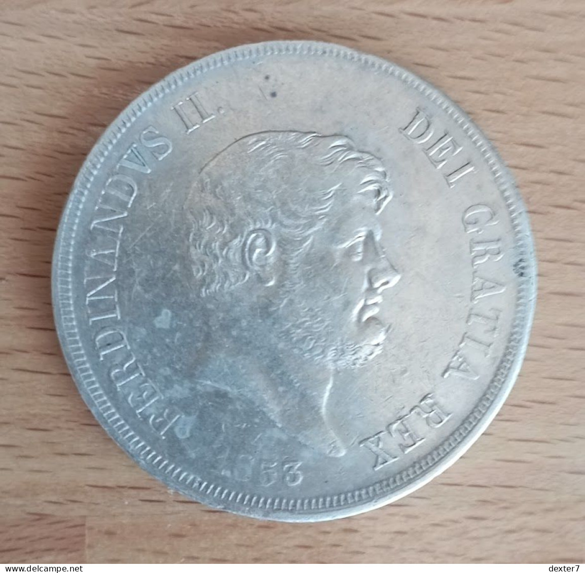 Italy 120 Grana 1853 Regno Delle Due Sicilie Silver Ecu - Beide Siciliën