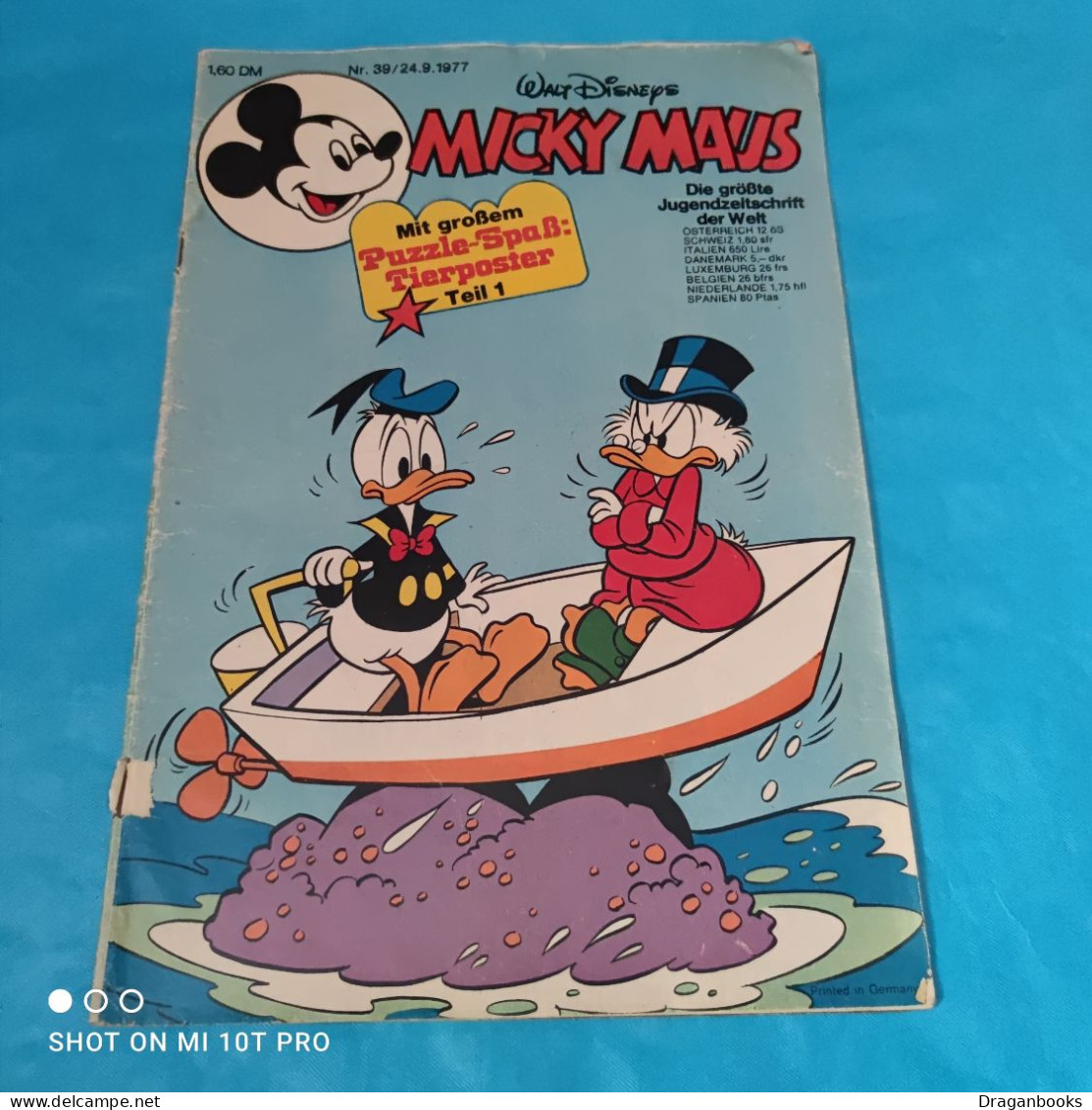 Micky Maus Nr. 39 -  24.9.1977 - Walt Disney