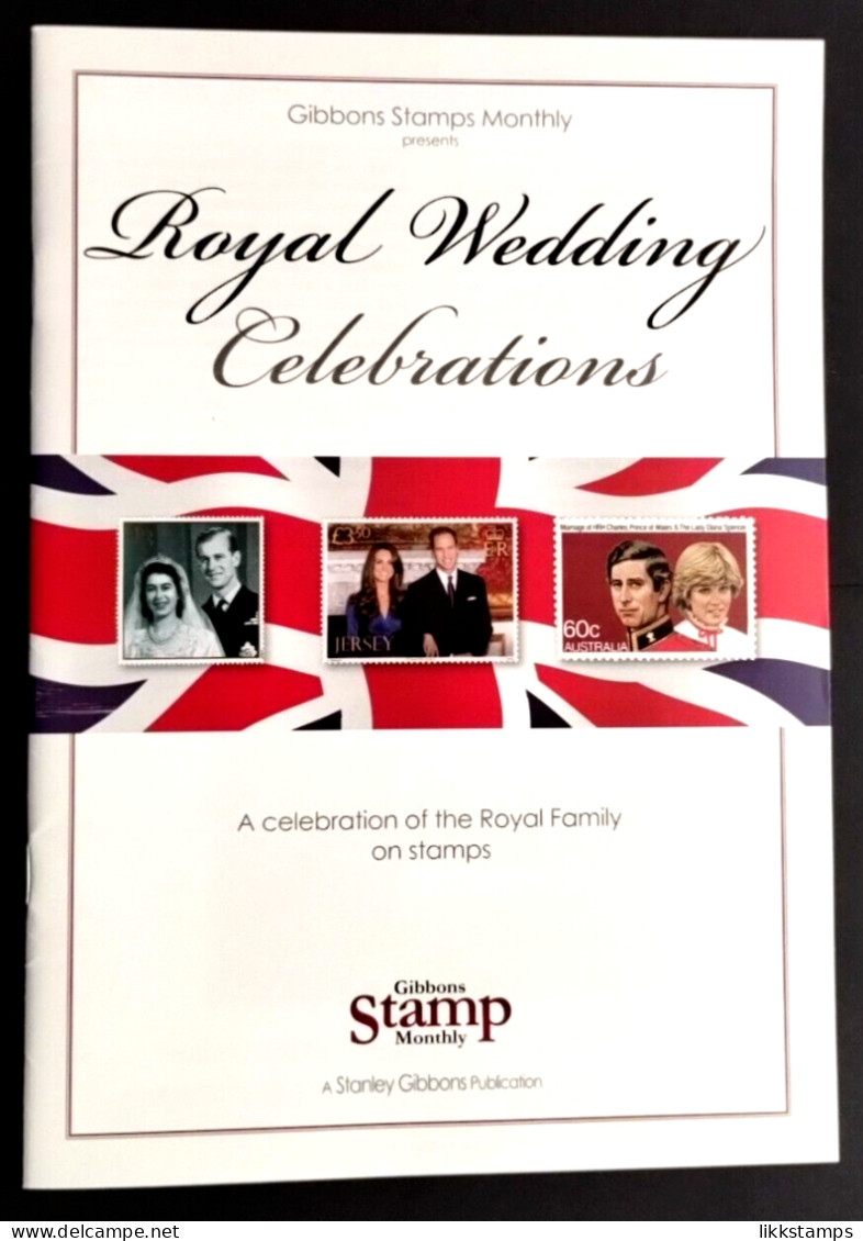 GIBBONS STAMP MONTHLY PRESENTS, ROYAL WEDDING CELEBRATIONS BOOKLET. #03031 - English (from 1941)