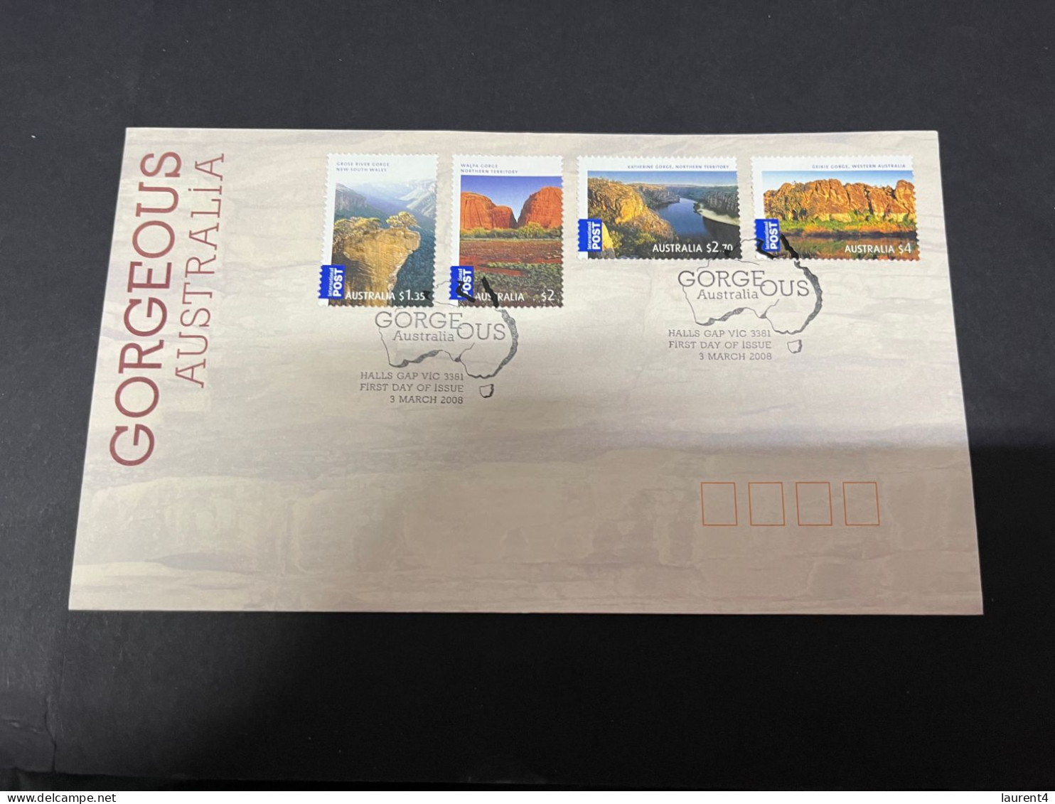 5-10-2023 (3 U 24B) AUSTRALIA FDC - International Mail - Georgous Australia (2008) - Cocos (Keeling) Islands