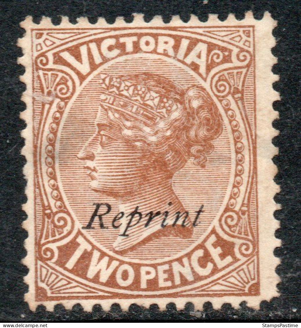 VICTORIA (Australia) Sello Nuevo Años 1881-83 REINA VICTORIA, Sobresellado Reprint – Valorizado En Catálogo U$S 50.00 - Nuevos