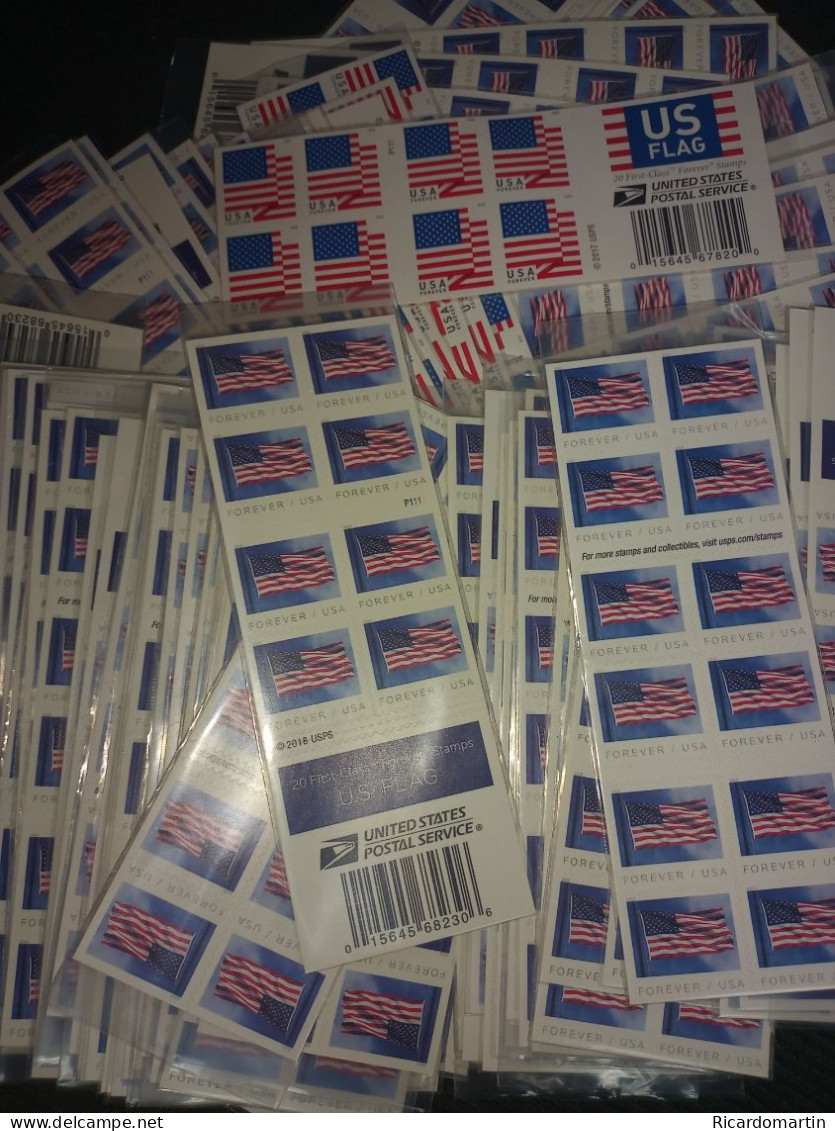 UNITED STATES 100 FOREVER STAMPS, FV $63.00 - Ungebraucht