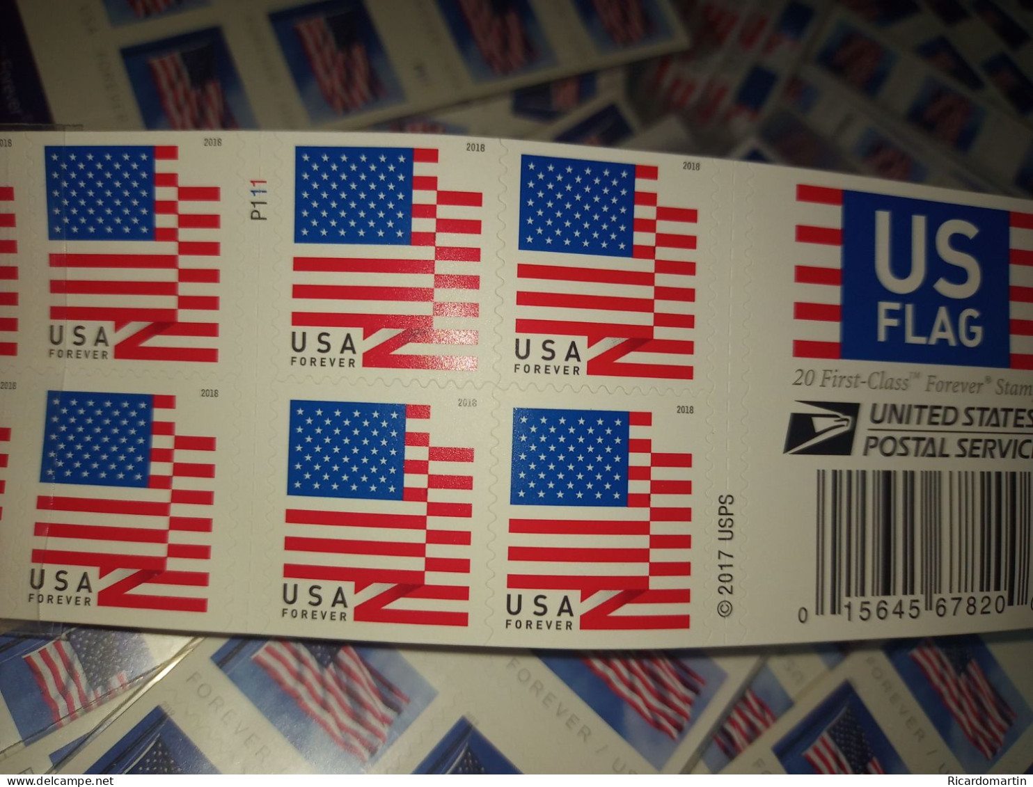 UNITED STATES 100 FOREVER STAMPS, FV $63.00 - Unused Stamps