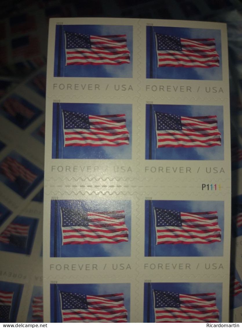 UNITED STATES 100 FOREVER STAMPS, FV $63.00 - Unused Stamps