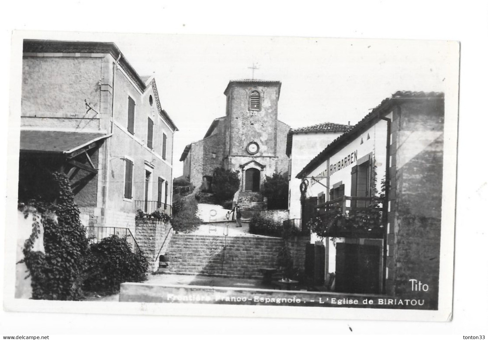DEPT 64 - Frontière Franco-Espagnole - L'Eglise De BIRIATOU - Edit TITO - SON 2 - - Biriatou