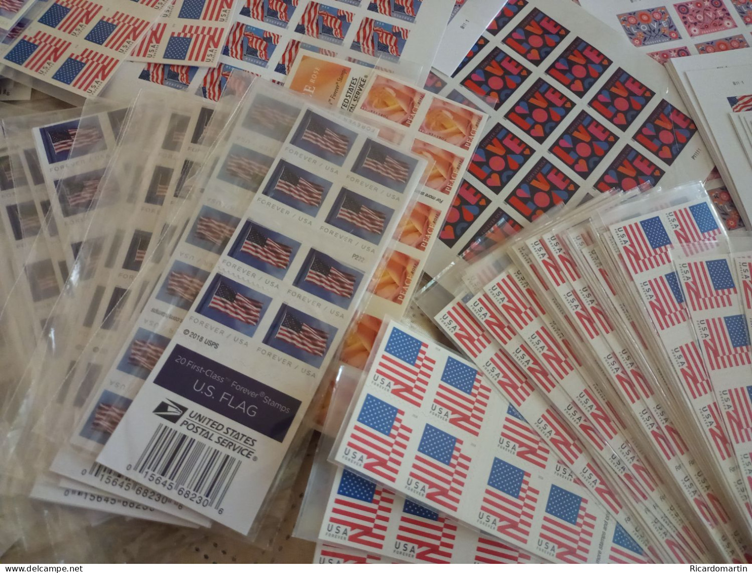 UNITED STATES 100 FOREVER STAMPS, FV $63.00 - Unused Stamps