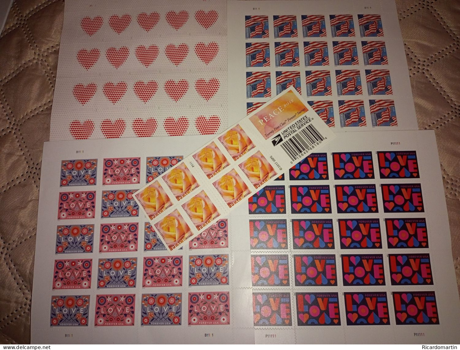 UNITED STATES 100 FOREVER STAMPS, FV $63.00 - Unused Stamps