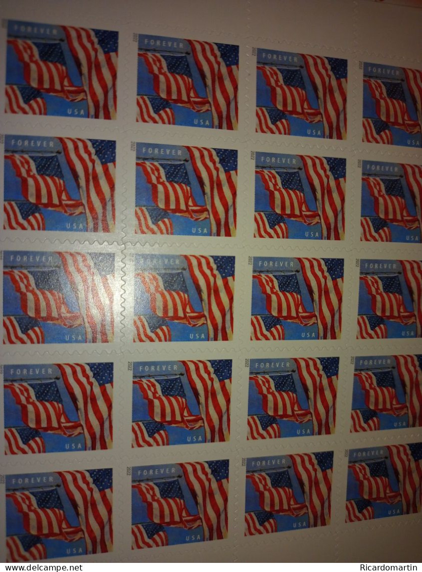 UNITED STATES 100 FOREVER STAMPS, FV $63.00 - Ongebruikt