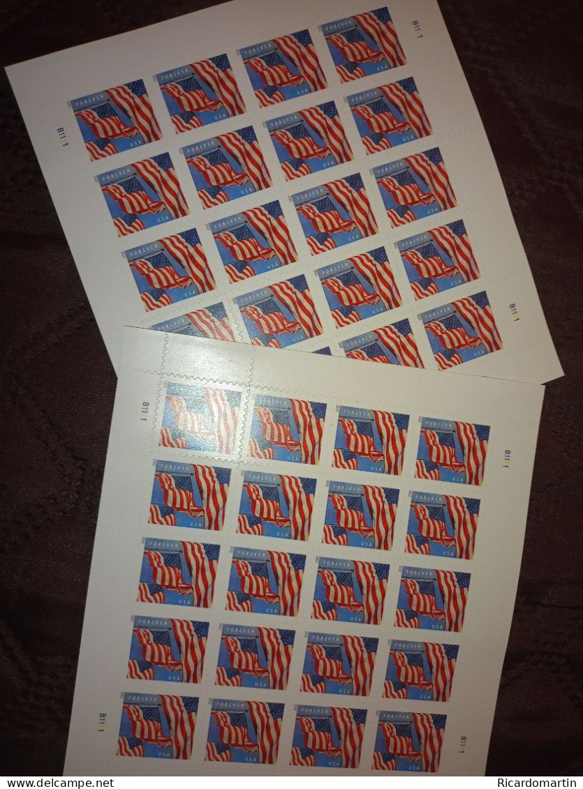 UNITED STATES 100 FOREVER STAMPS, FV $63.00 - Ungebraucht