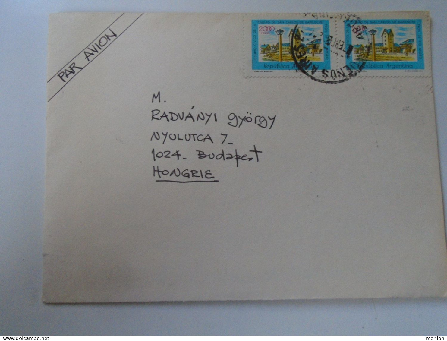 ZA454.48  ARGENTINA  -Airmail Cover  - 1982    Sent To Hungary  - Stamps Radványi - Covers & Documents