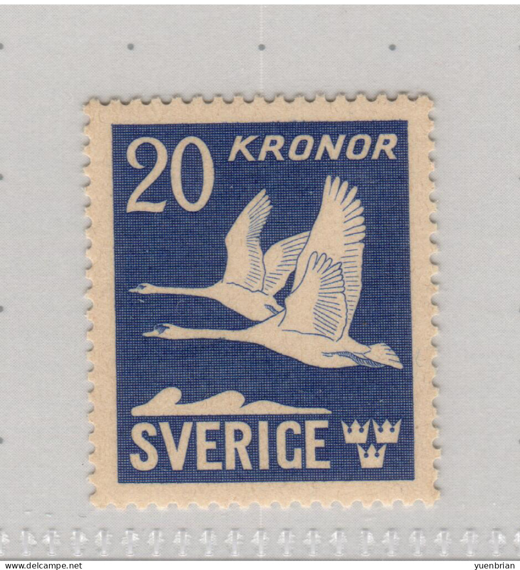 Sweden 1942, Bird, Birds, Swan, 1v, MNH**, Excellent Condition - Schwäne