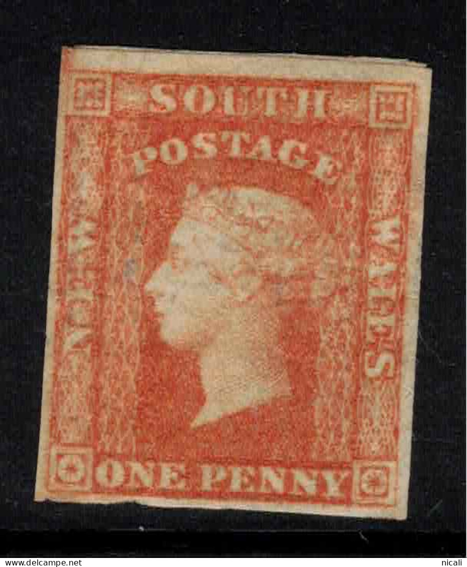 NSW 1856 1d Carmine-vermilion QV SG 108 HM #CEF0 - Neufs