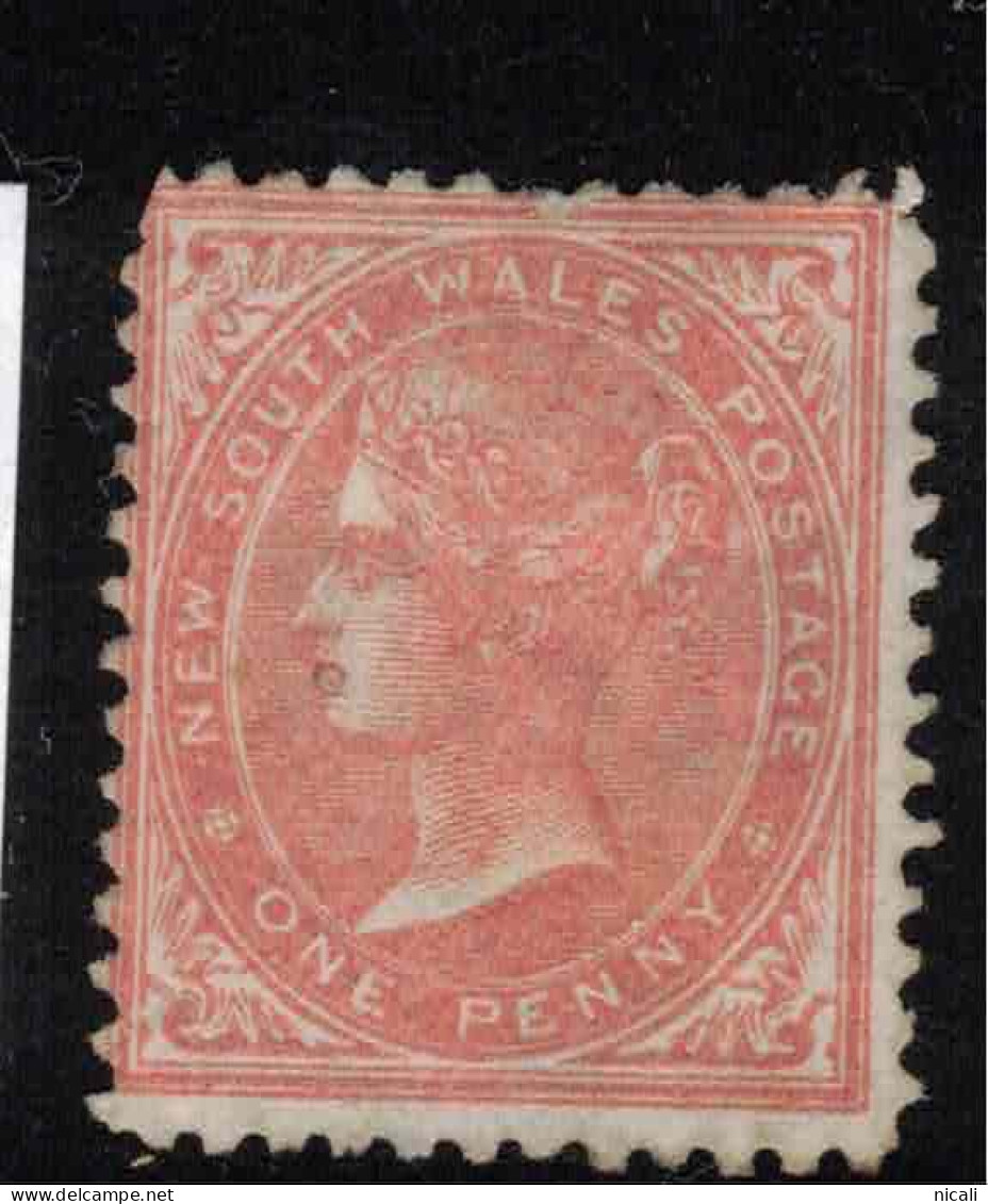 NSW 1871 1d Dull Red P13 QV SG 207 HM #CEF2 - Neufs