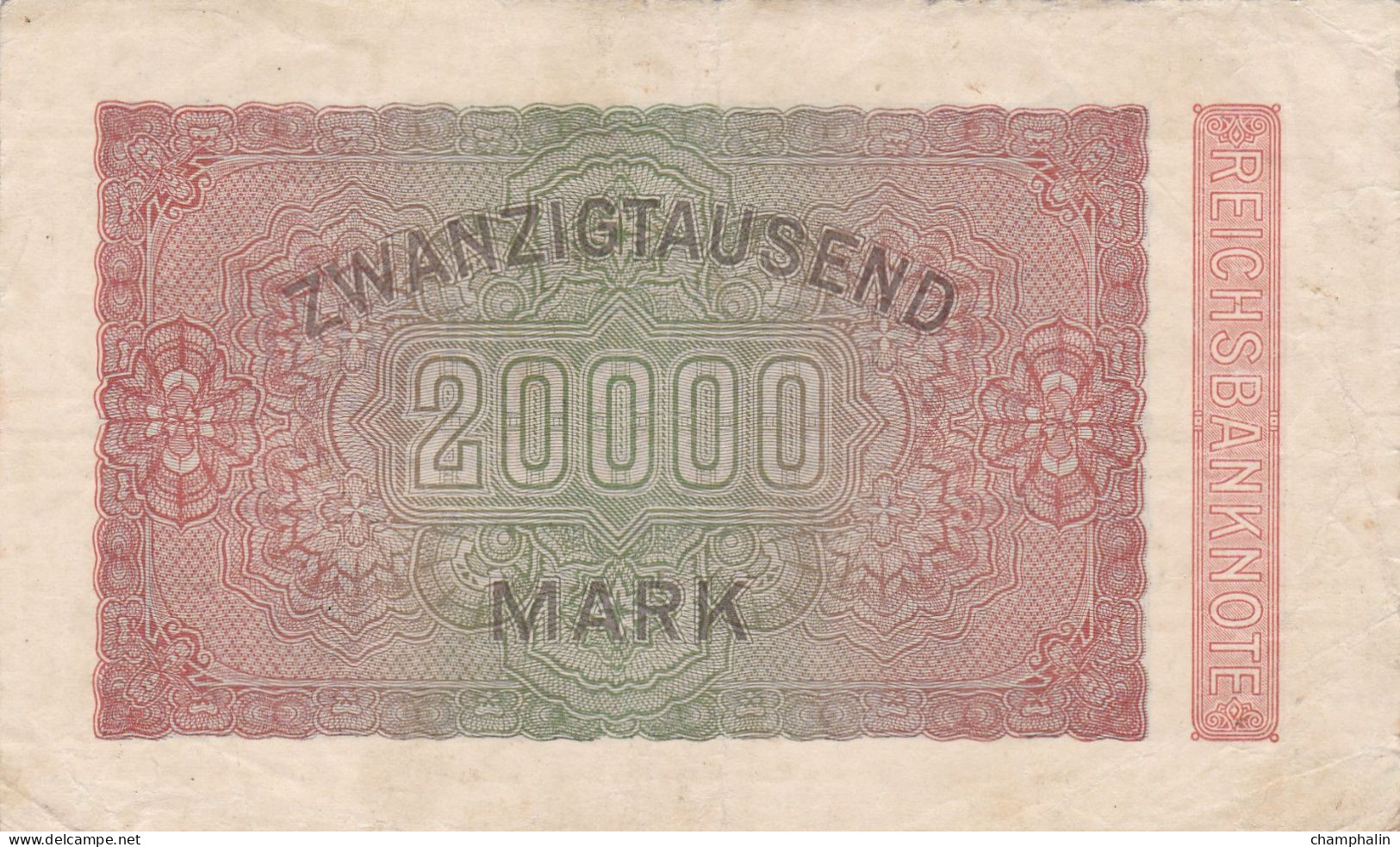 Allemagne - Billet De 20000 Mark - 20 Février 1923 - P85e - 20.000 Mark