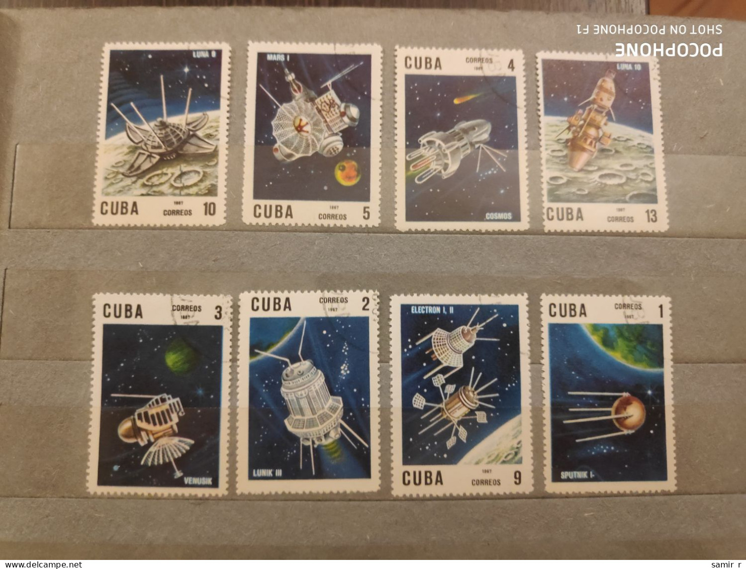 1967  Cuba	Space (F43) - Used Stamps