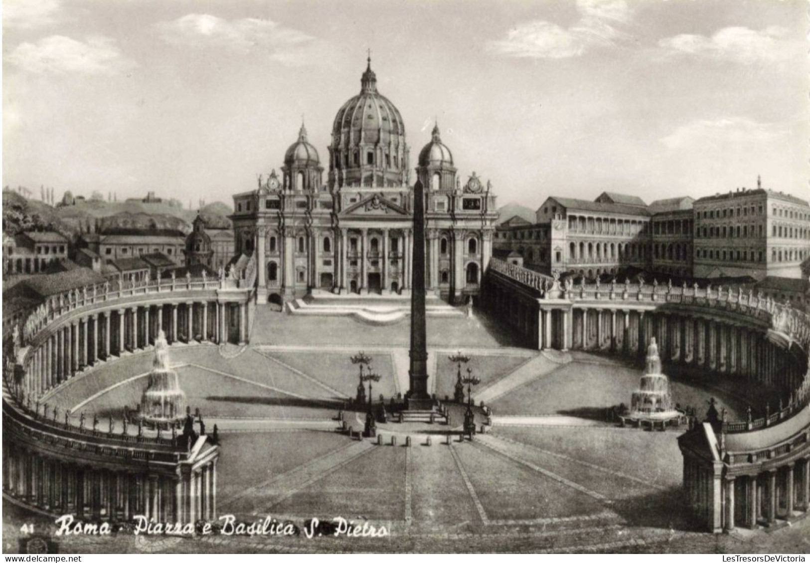 ITALIE - Roma - Piazza E Basilica Di S Paolo - Carte Postale Ancienne - Eglises