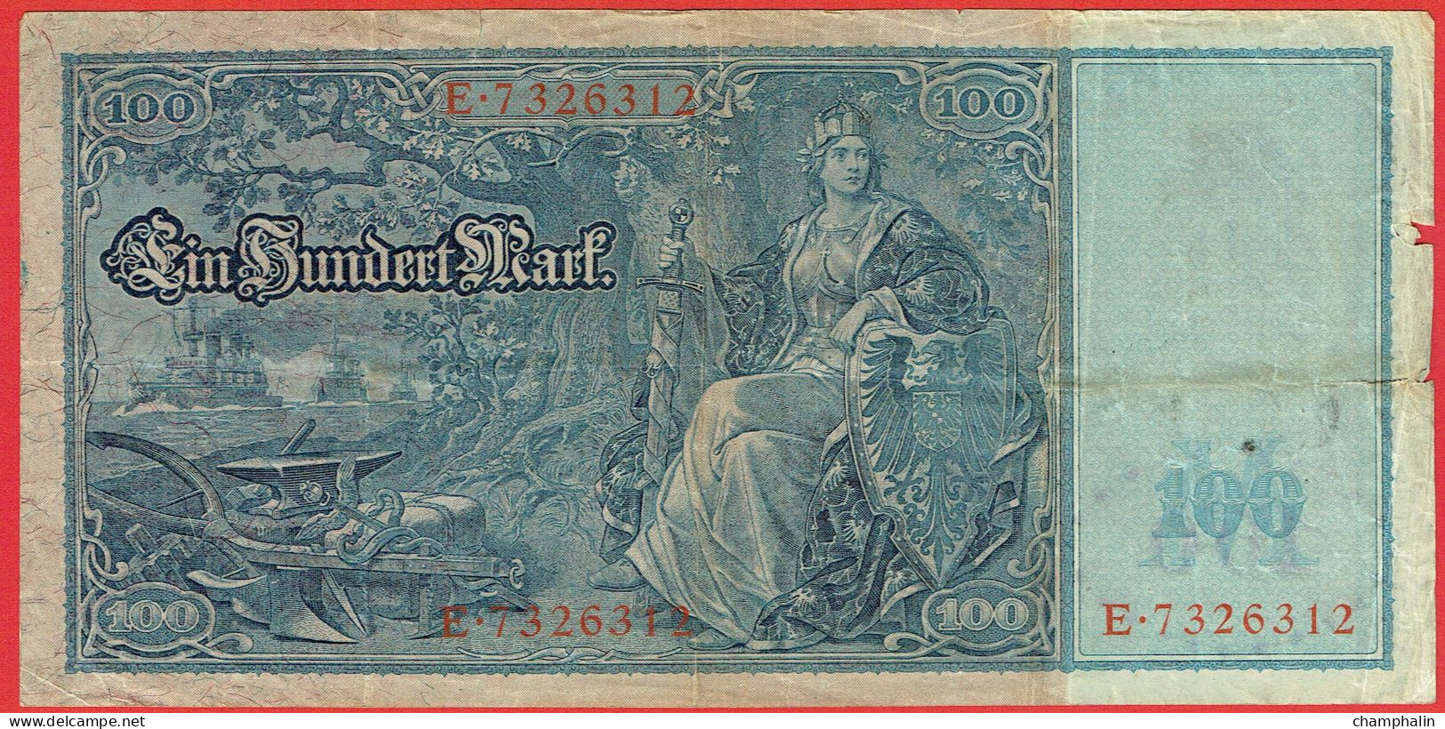 Allemagne - Billet De 100 Mark - 21 Avril 1910 - Sceau Rouge - P42 - 100 Mark