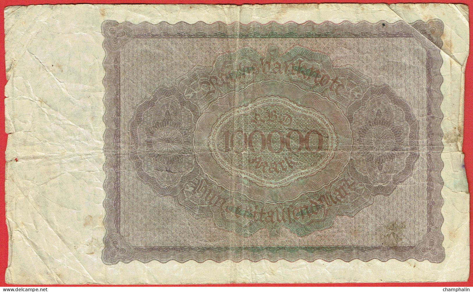 Allemagne - Billet De 100000 Mark - 1er Février 1923 - P83a - 100000 Mark