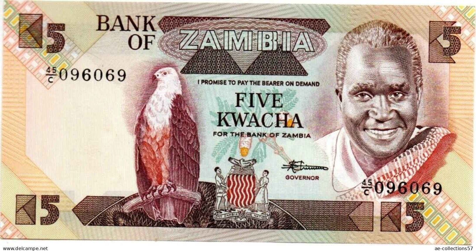 MA 16045  / Zambie 5 Kwacha SPL - Zambia