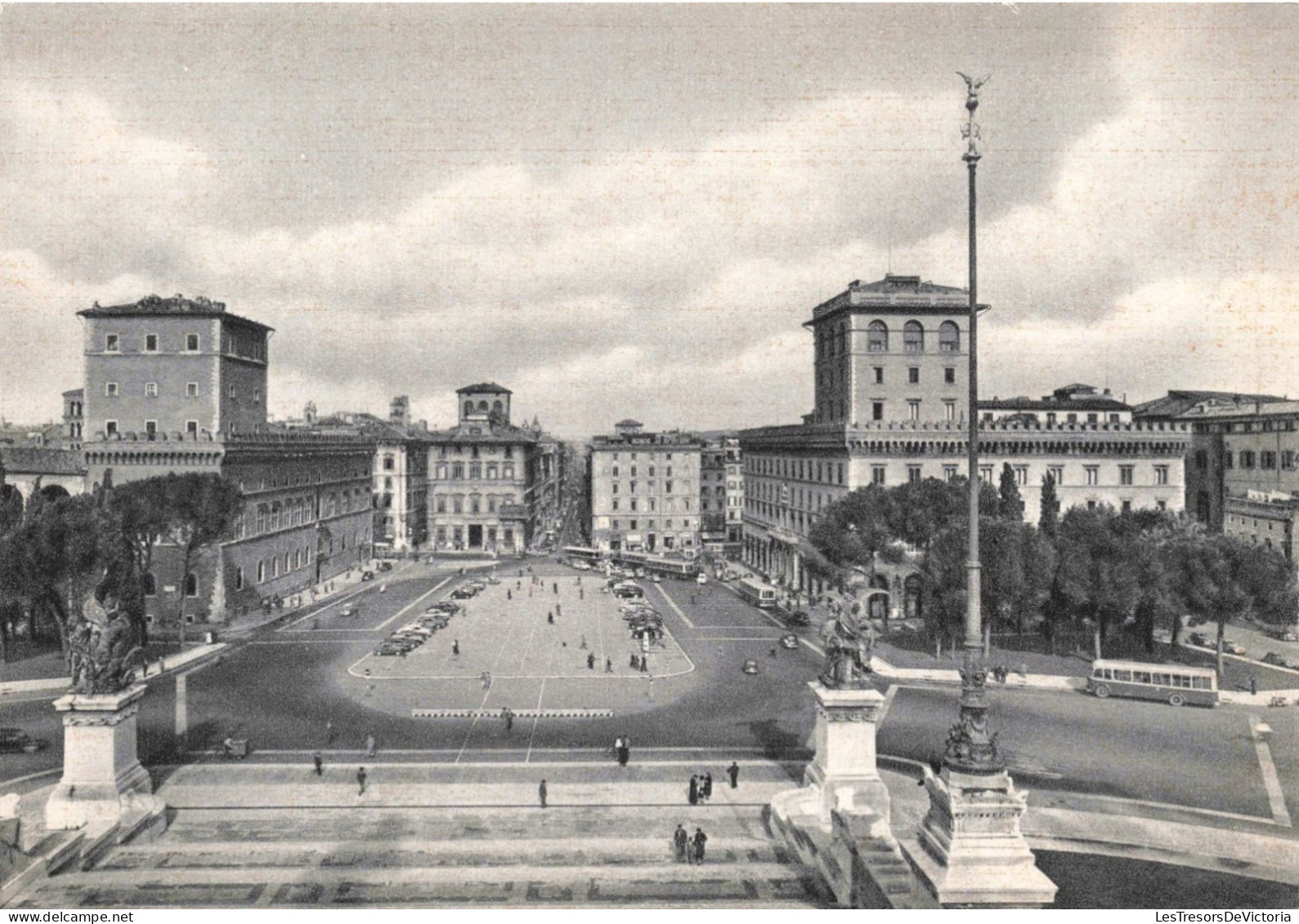 ITALIE - Roma - Piazza Venezia - Carte Postale Ancienne - Lugares Y Plazas