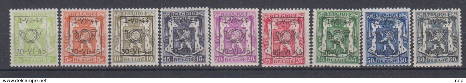 BELGIË - OBP - 1944 - PRE 520/28 (27 Type D) - MNH** - Typografisch 1936-51 (Klein Staatswapen)