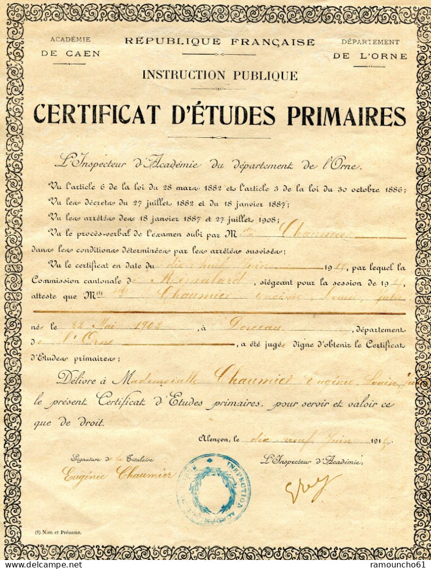 Dorceau - Diplômes & Bulletins Scolaires