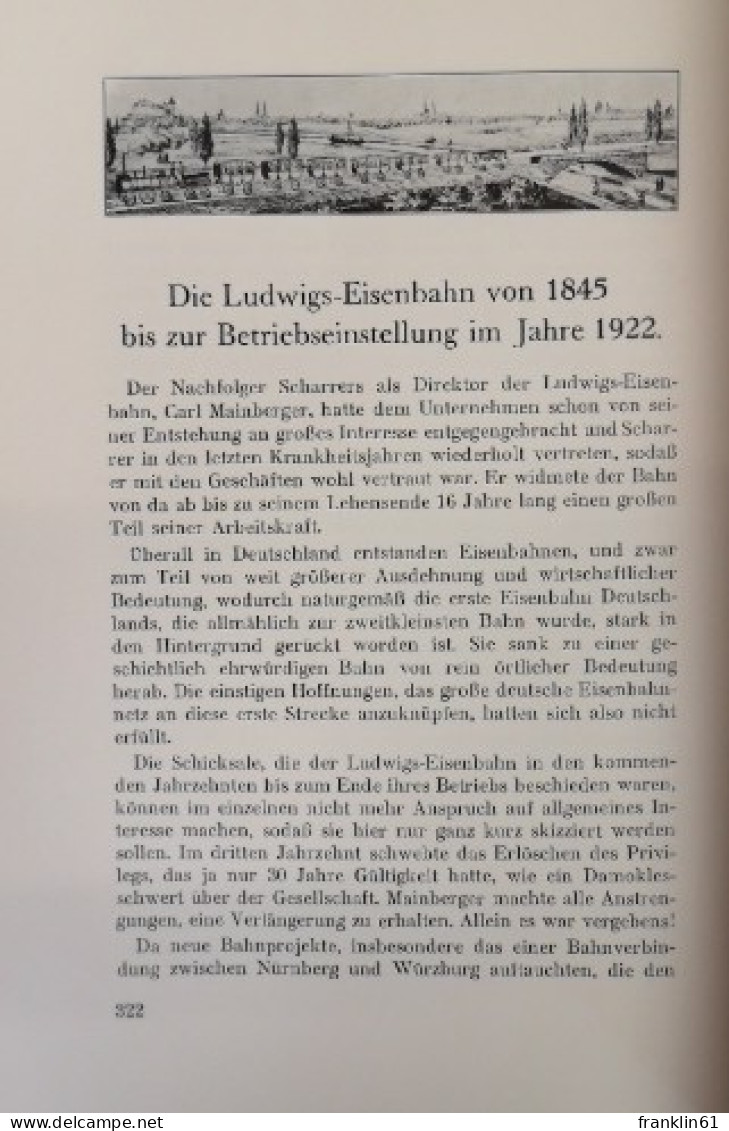 Deutschlands erste Eisenbahn. Nürnberg-Fürth. Festschrift zur Jahrhundertfeier.