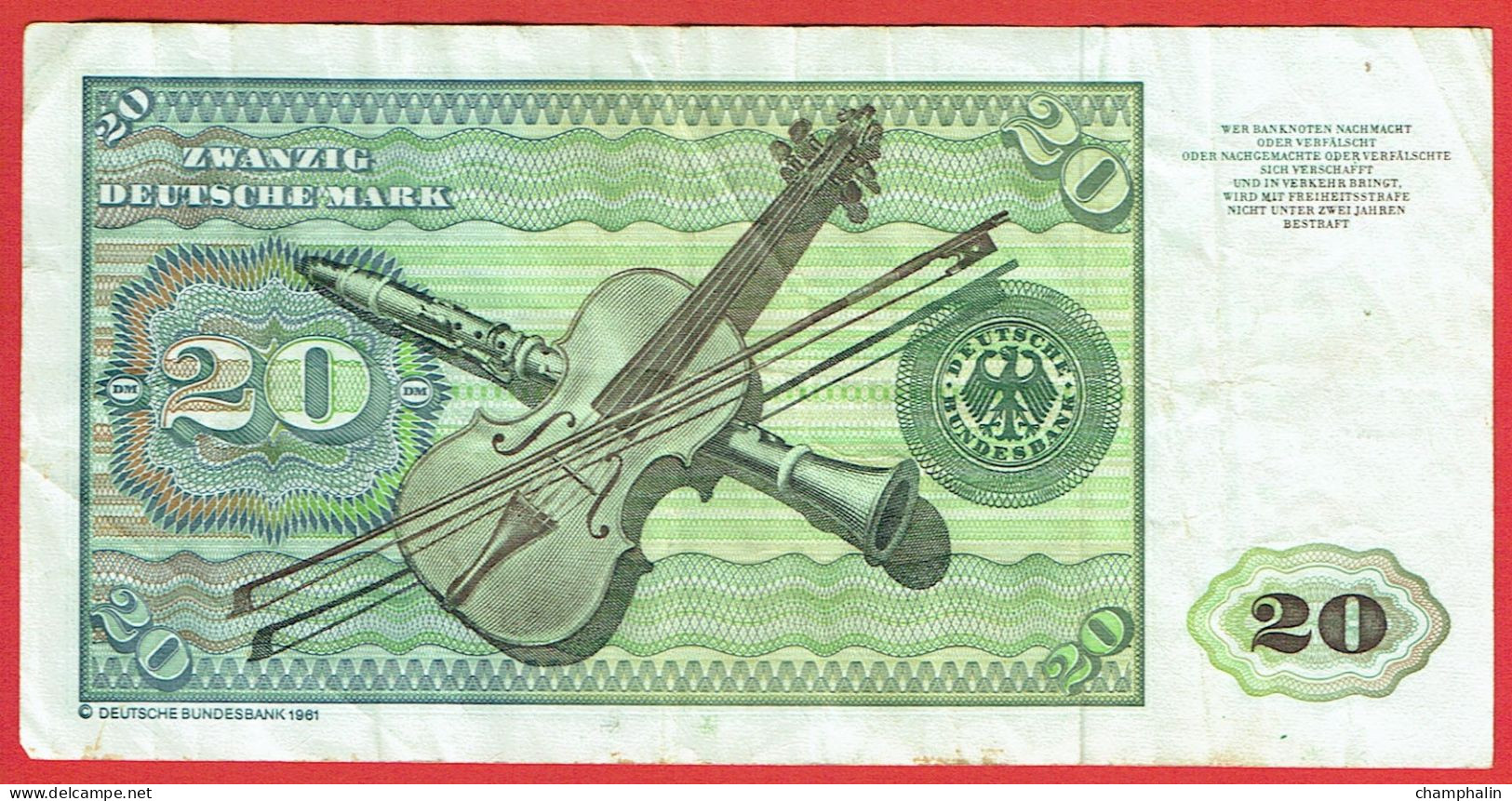 Allemagne - Billet De 20 Deutsche Mark - Elsbeth Tucher - 2 Janvier 1980 - P32d - 20 DM