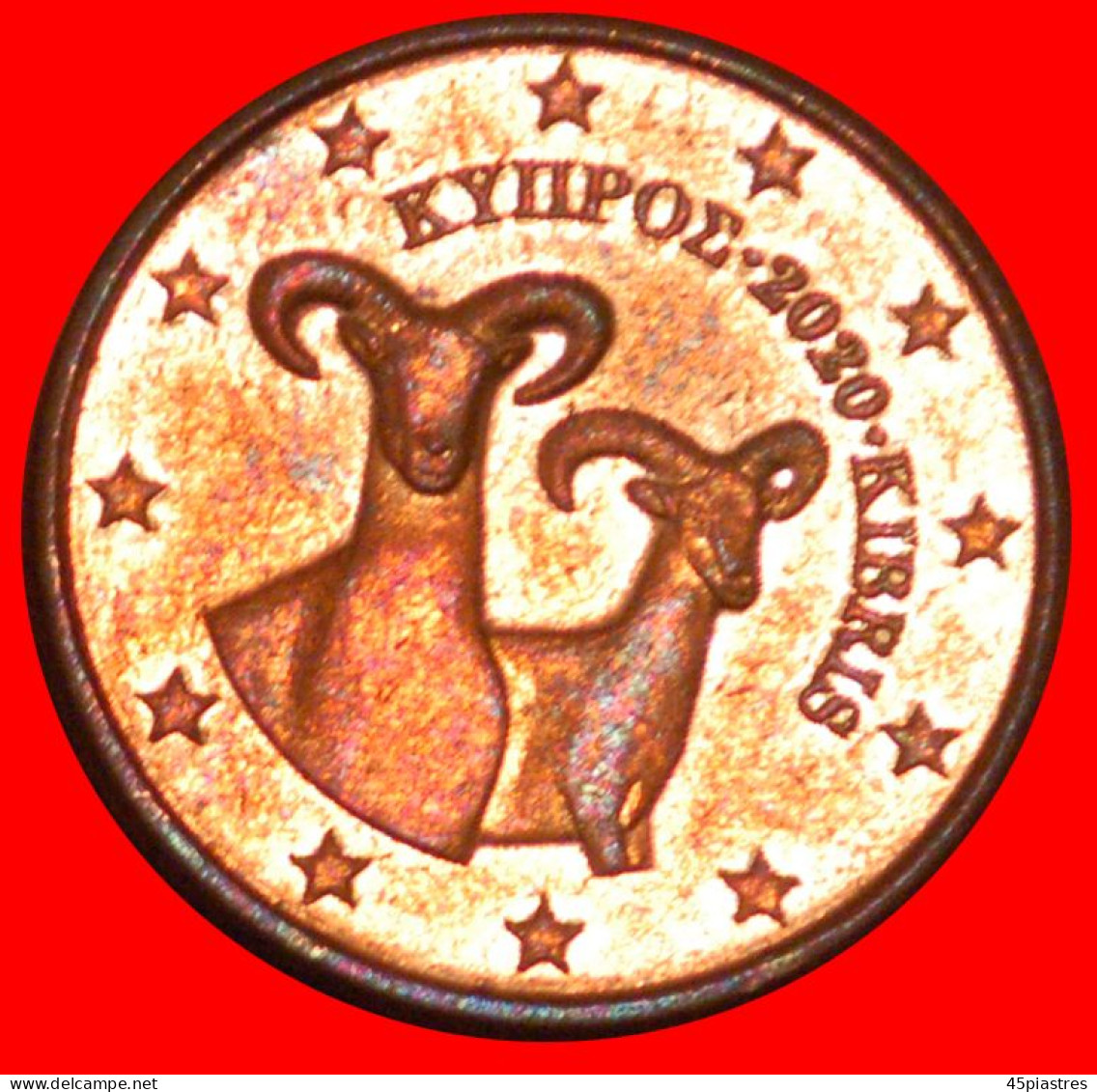 * GREECE (2008-2022): CYPRUS  2 EURO CENTS 2020 MINT LUSTRE! NEW MODIFICATION! · LOW START · NO RESERVE! - Zypern