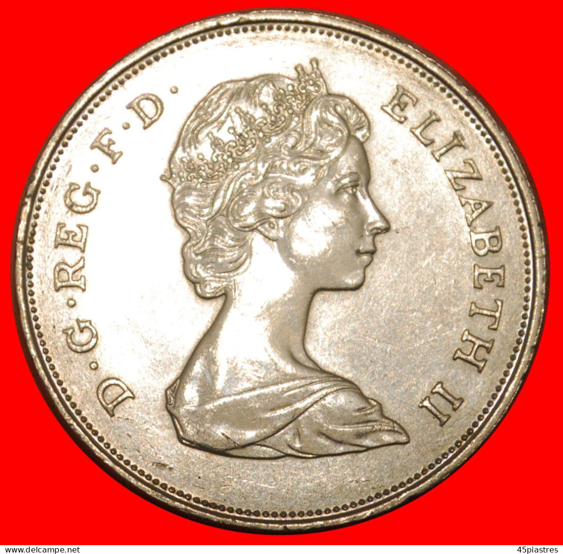 * CROWN QUEEN ELIZABETH: GREAT BRITAIN  25 NEW PENCE 1980 UNC! ELIZABETH II (1953-2022) · LOW START · NO RESERVE! - Maundy Sets & Gedenkmünzen