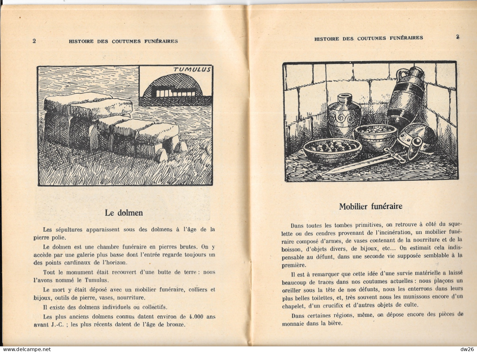 Bibliothèque De Travail N° 41, Nov. 1946: Histoire Des Costumes Funéraires (A. Carlier) L'Imprimerie à L'Ecole, Cannes - 6-12 Ans