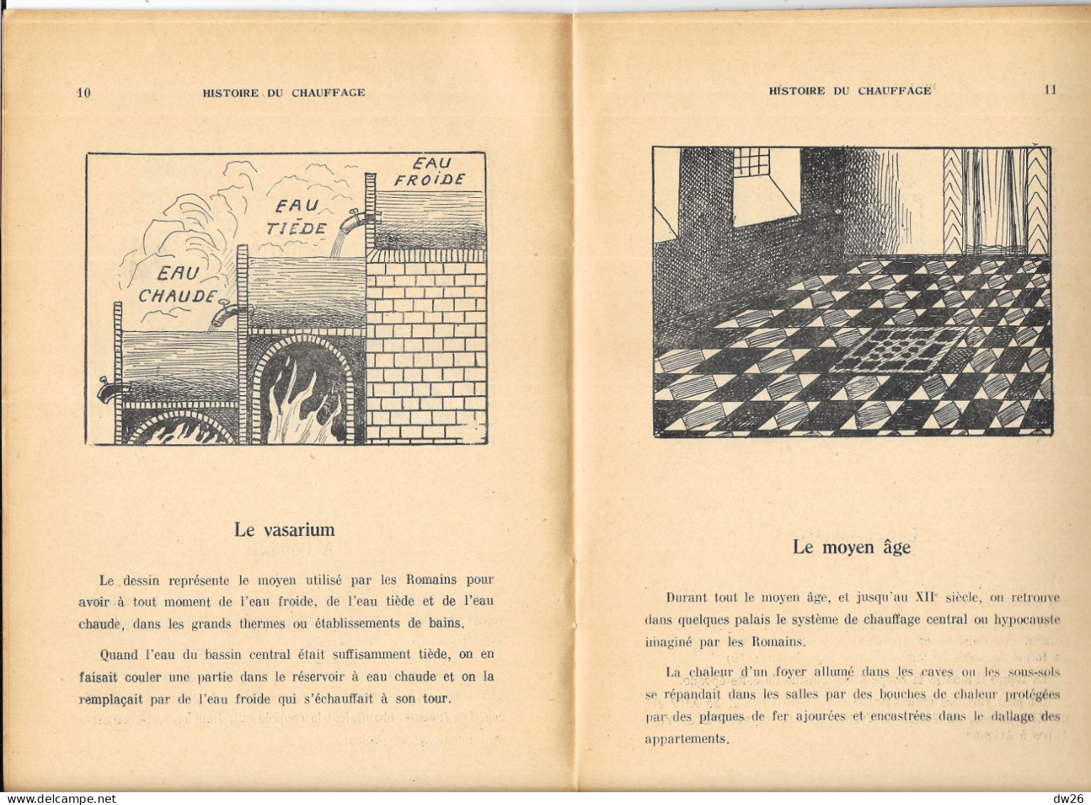 Bibliothèque De Travail N° 40, Octobre 1946: Histoire Du Chauffage (A. Carlier) L'Imprimerie à L'Ecole, Cannes - 6-12 Years Old