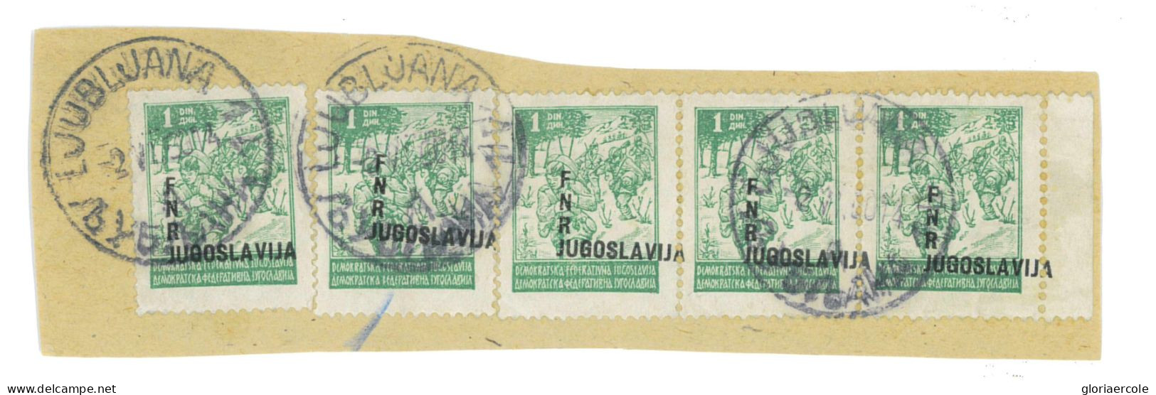 P1587 - JUGOSLAVIA 1950, NICE VARIETIES ON PIECE, VERY SCARCE!!!!! - Imperforates, Proofs & Errors