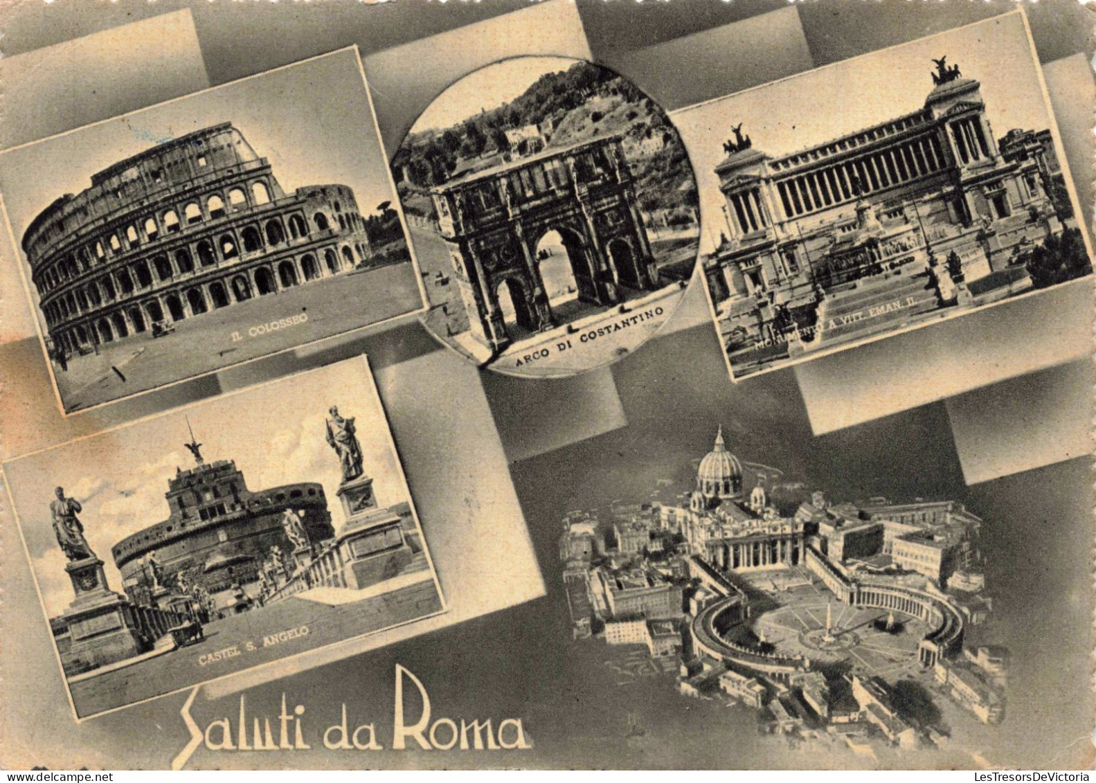 ITALIE - Rome - Un Bonjour De Rome - Carte Postale Ancienne - Andere Monumente & Gebäude