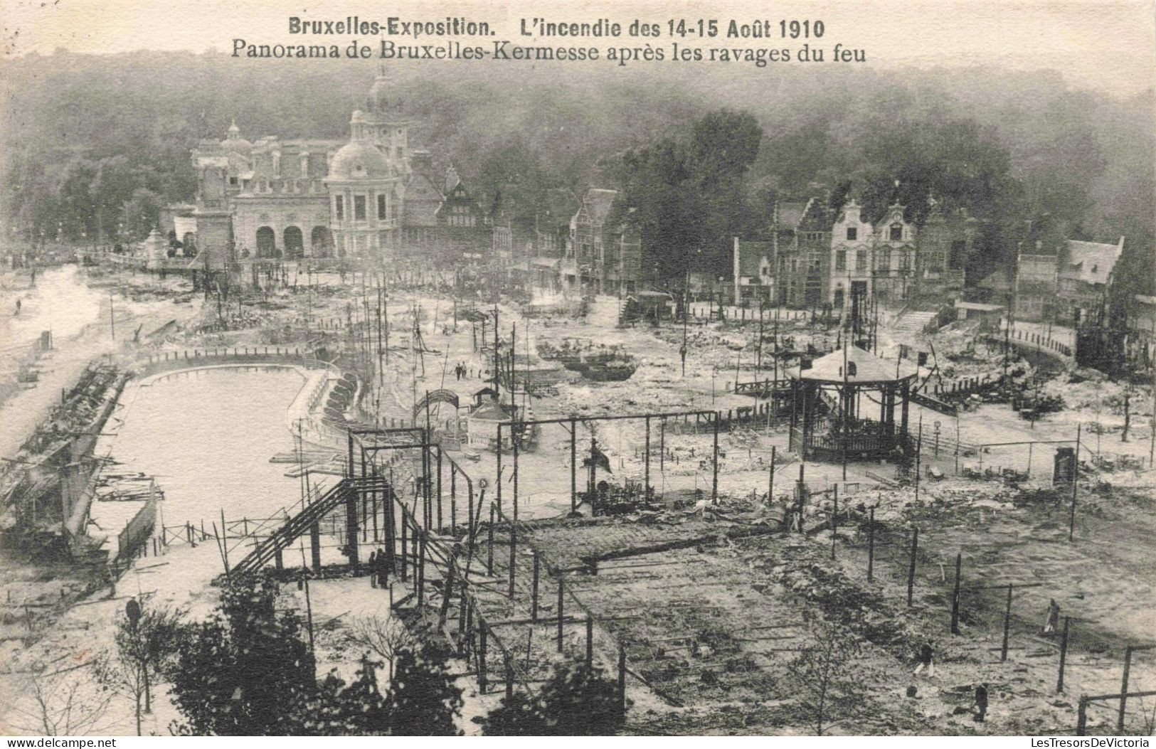 BELGIQUE - Bruxelles - Panorama De Bruxelles Kermesse Après Les Ravages Du Feu - Carte Postale Ancienne - Weltausstellungen