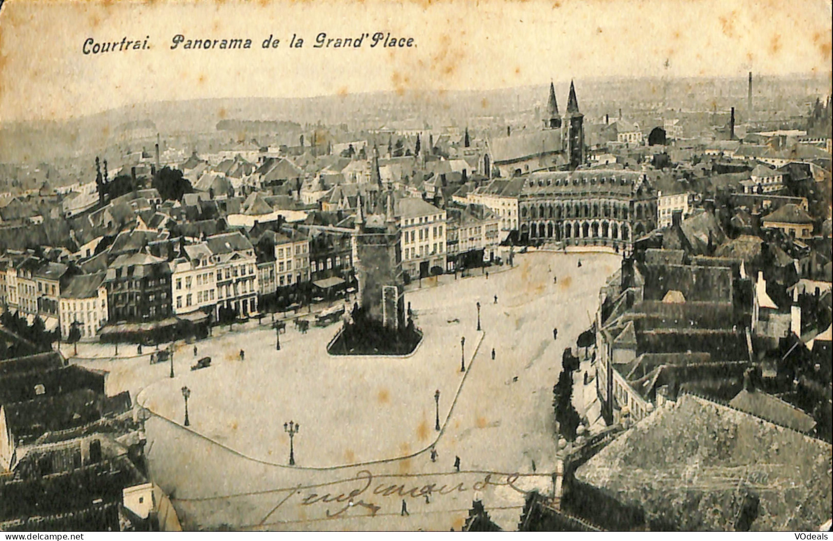 Belgique - Flandre Occidentale - Kortrijk - Courtrai - Panorama De La Grand'Place - Kortrijk