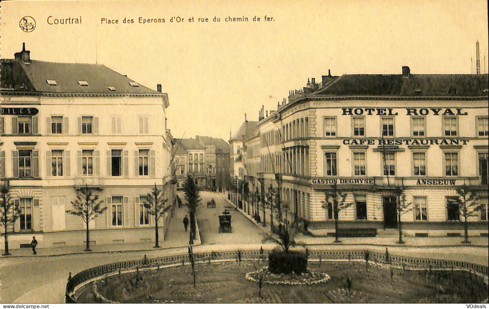 Belgique - Flandre Occidentale - Kortrijk - Courtrai - Place Des Eperons D'Or Et Rue Du Chemin De Fer - Kortrijk