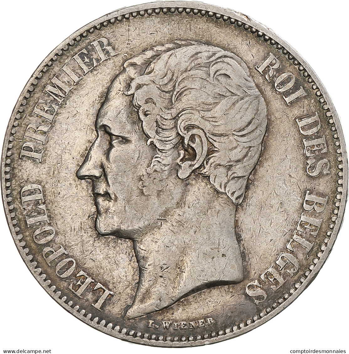 Monnaie, Belgique, Leopold I, 5 Francs, 5 Frank, 1850, Bruxelles, TTB, Argent - 5 Francs