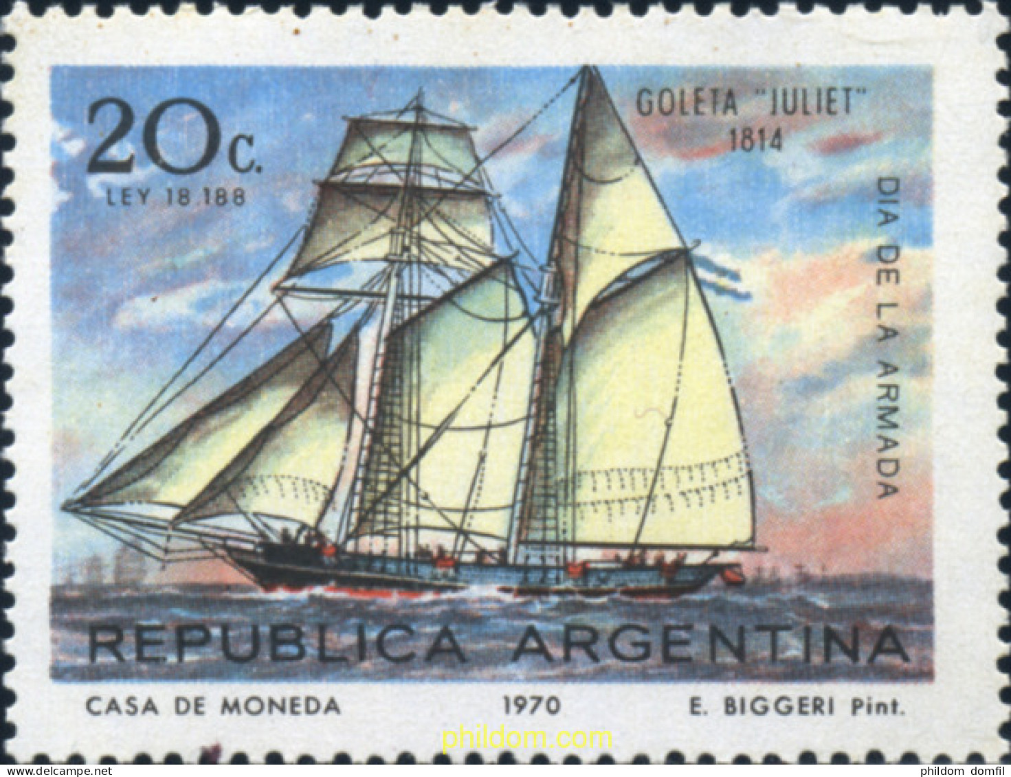 283503 MNH ARGENTINA 1970  - Ongebruikt