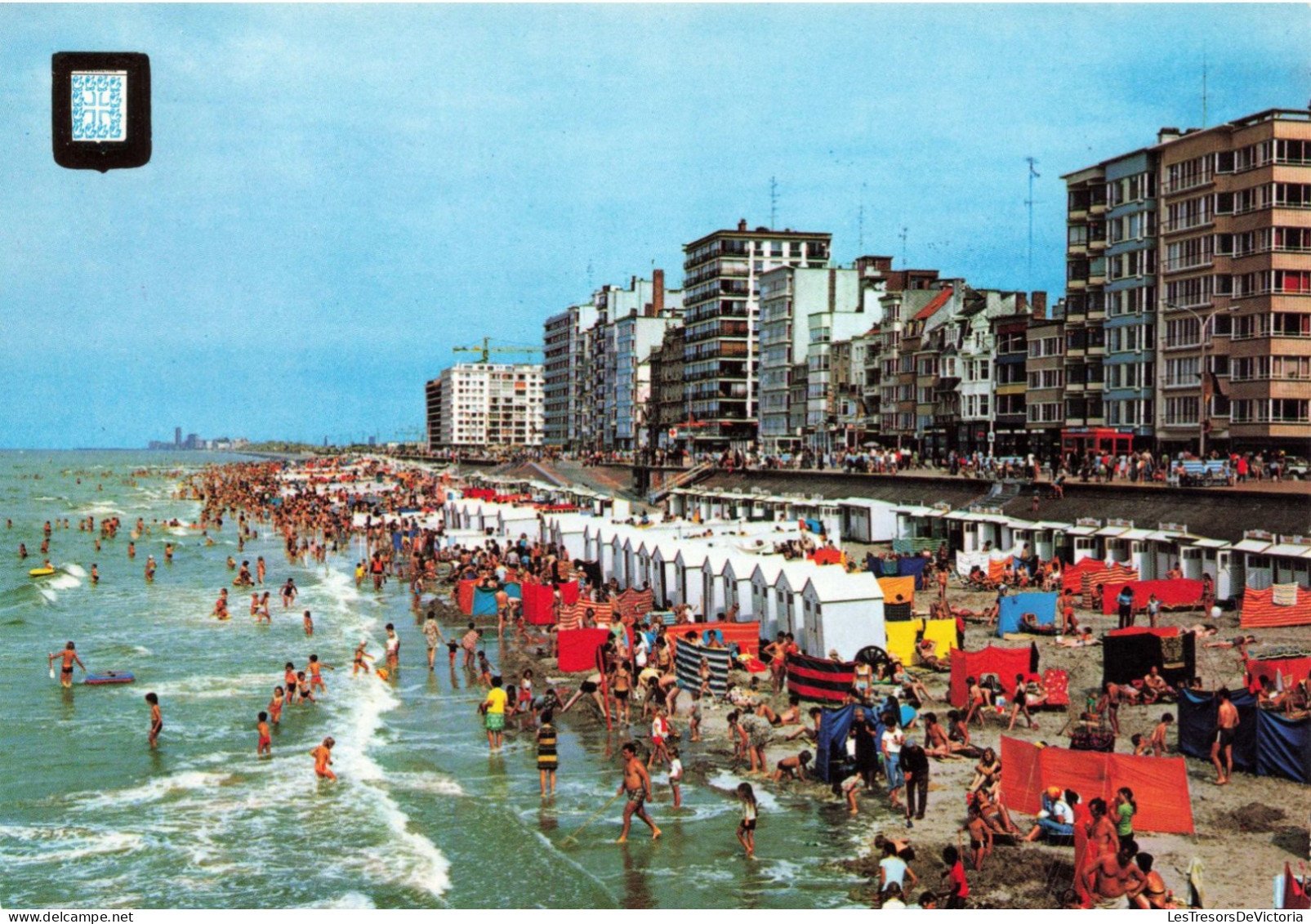 BELGIQUE - Middelkerke - Plage Et Digue De Mer - Animé - Colorisé - Carte Postale Ancienne - Middelkerke