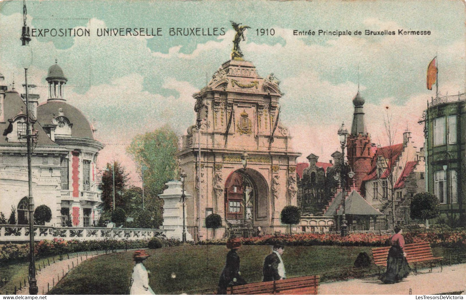 BELGIQUE - Bruxelles - Entrée Principale De Bruxelles Kermesse - Colorisé - Carte Postale Ancienne - Universal Exhibitions